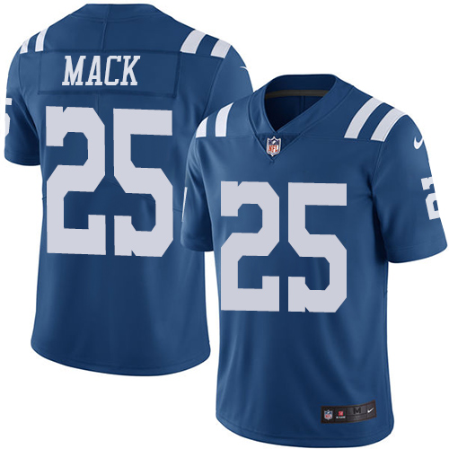 Nike Colts #25 Marlon Mack Royal Blue Men's Stitched NFL Limited Rush Jersey - Click Image to Close